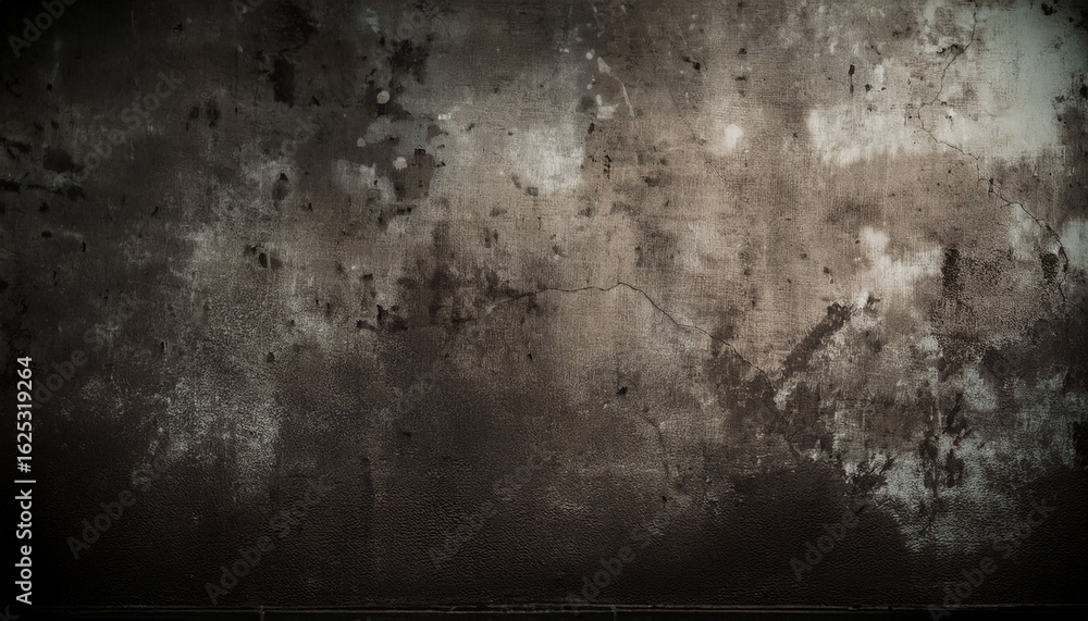 Fototapeta premium a heavily textured surface featuring various dark stains and patches adding a grungy and worn out appearance to the wall