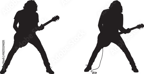 rock_guitarist_performance_vector