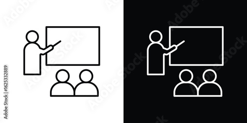 Training icon symbol template for graphic and web design collection logo vector illustration