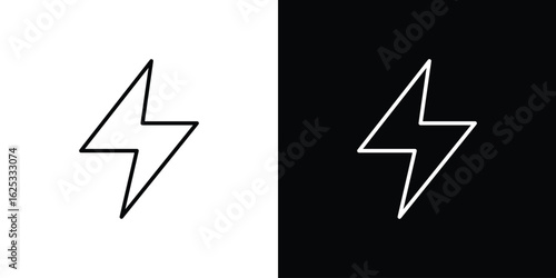 Thunder bolt icon symbol template for graphic and web design collection logo vector illustration