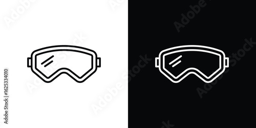 Ski goggles icon symbol template for graphic and web design collection logo vector illustration