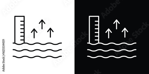 sea level icon symbol template for graphic and web design collection logo vector illustration