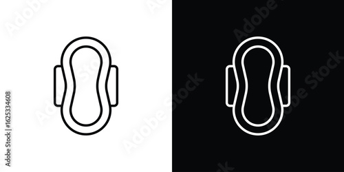 Sanitary pad icon symbol template for graphic and web design collection logo vector illustration