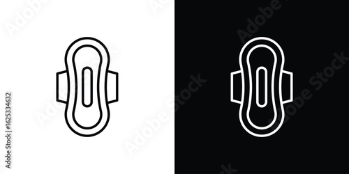 Sanitary pad icon symbol template for graphic and web design collection logo vector illustration