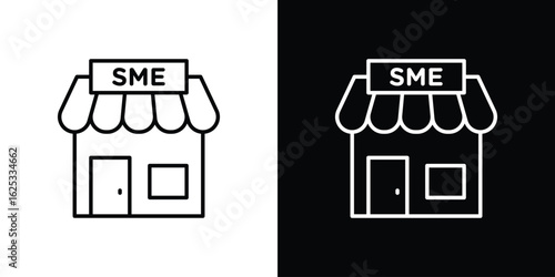 SME icon symbol template for graphic and web design collection logo vector illustration