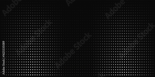 Black metal texture steel background. Perforated sheet metal. vector