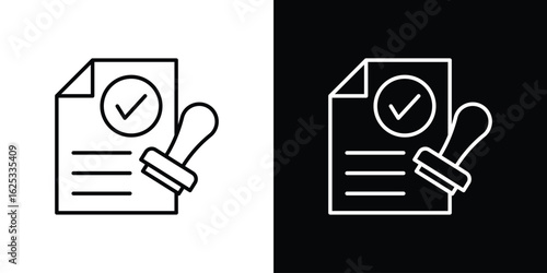 Permit icon symbol template for graphic and web design collection logo vector illustration