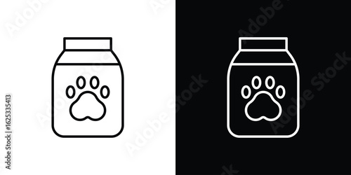 Pet food bag icon symbol template for graphic and web design collection logo vector illustration