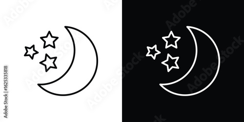 Night icon symbol template for graphic and web design collection logo vector illustration