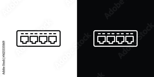 Network switch icon symbol template for graphic and web design collection logo vector illustration