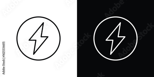 Lightning icon symbol template for graphic and web design collection logo vector illustration