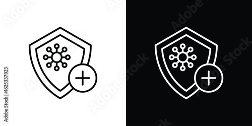 Immunity icon symbol template for graphic and web design collection logo vector illustration