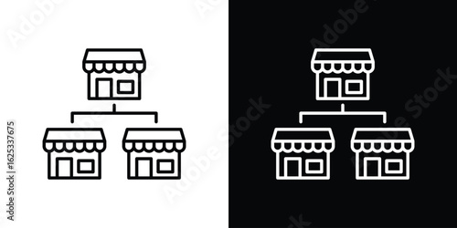 Franchise icon symbol template for graphic and web design collection logo vector illustration