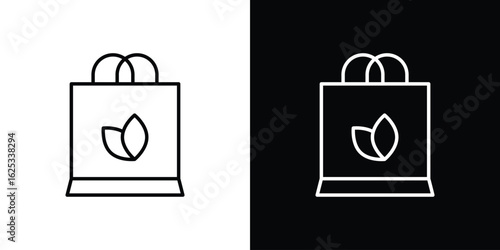Eco bag icon symbol template for graphic and web design collection logo vector illustration