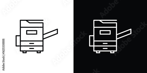 Copy Machine icon symbol template for graphic and web design collection logo vector illustration