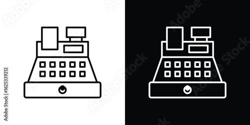 Cash register icon symbol template for graphic and web design collection logo vector illustration