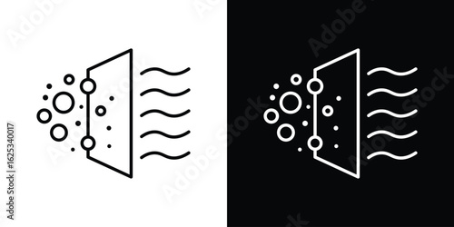 Air purification icon symbol template for graphic and web design collection logo vector illustration