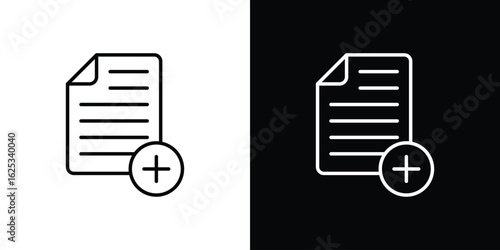 Add document icon symbol template for graphic and web design collection logo vector illustration
