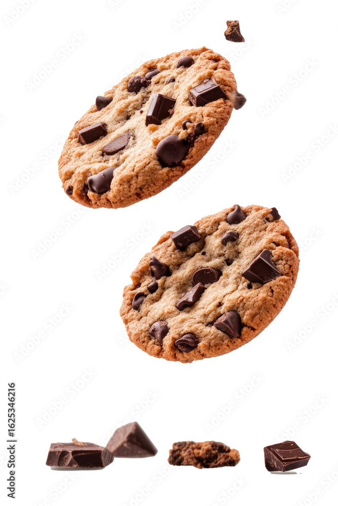 Fototapeta premium Cookies and Chocolate Pieces
