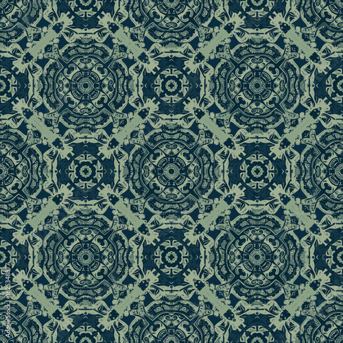 Seamless background with traditional Japanese pattern in Kame style  