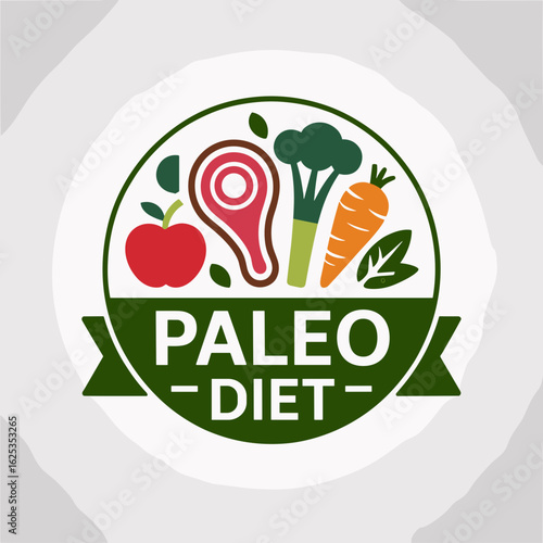 Paleo Diet Label – Whole Food Certification Icon