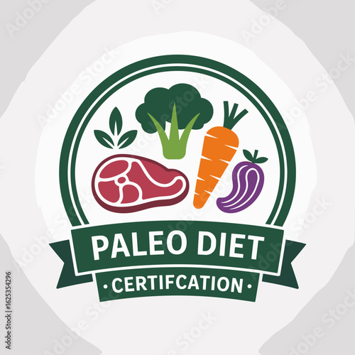 Paleo Diet Label – Whole Food Certification Icon