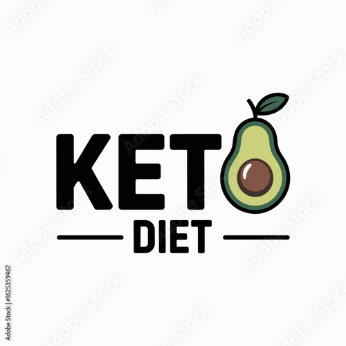 Keto Diet Label – Low Carb High Fat Certification Icon