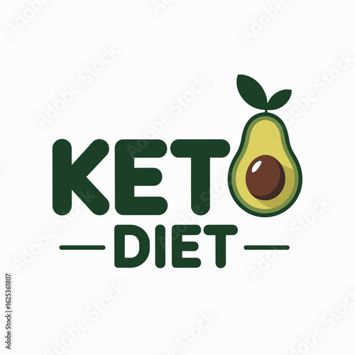Keto Diet Label – Low Carb High Fat Certification Icon