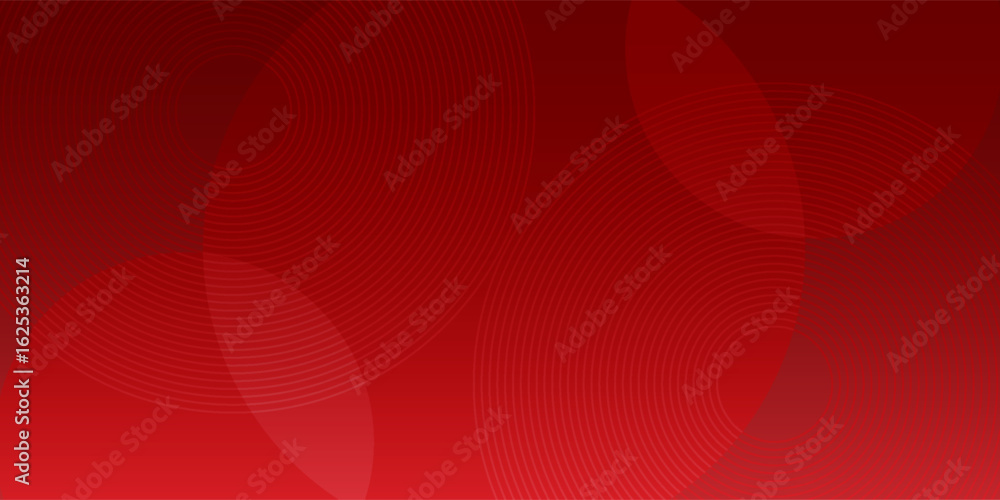 Obraz premium White circle geometric red abstract background. vector illustration