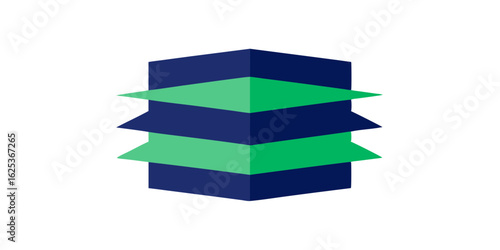 building blocks isolated on white background