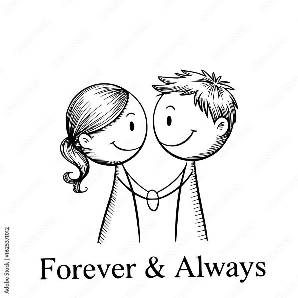 Wedding Dance Honeymoon Vibes Couple Sketch Vector Graphics