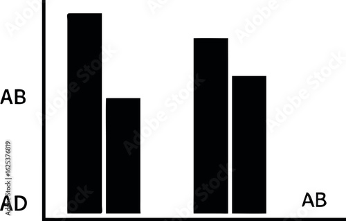 Election Results Bar Graph Silhouette Transparent Background Simple Data Visualization Chart Graphic