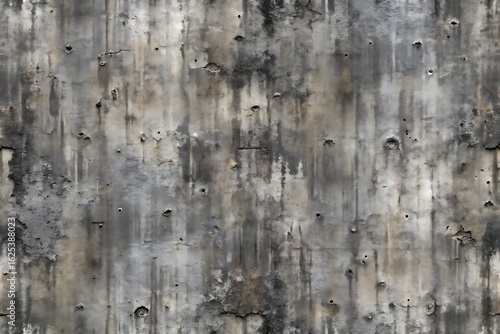 Seamless Pattern of Dark Old Concrete Wall Texture