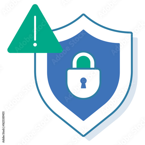 Security Threat Icon, Identifying and Preventing Security Threats, Understanding Modern Security Threat Landscapes, vector
