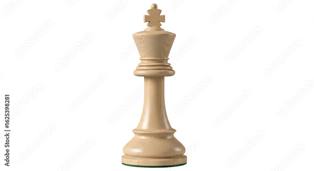 Fototapeta premium Isolated White Chess King