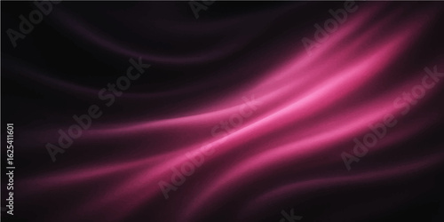 Abstract silk fabric in vibrant pink with smooth elegant wave motion