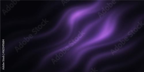 Elegant purple silk folds in soft glowing wave texture with abstract form