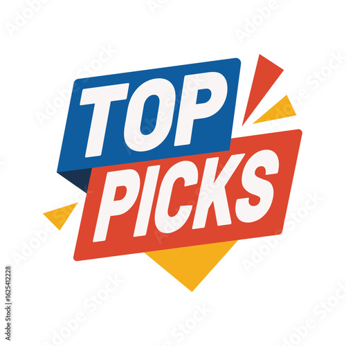  Top Picks Banner Design with Bold and Colorful Typography