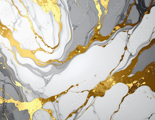 Marble with Gold Veins Luxury Texture
