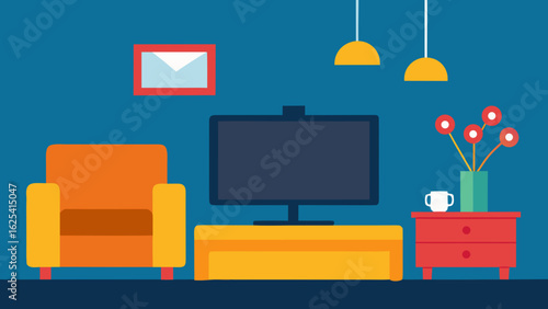 Cartoon Living Room