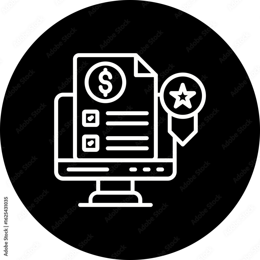 Fototapeta premium Certificate Icon