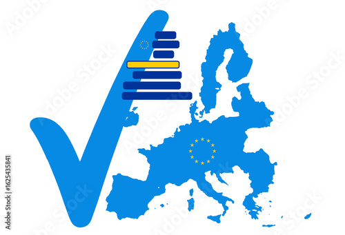 map with flag design and ti...