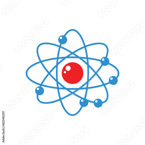 Atomic Structure with Orbiting Electrons.