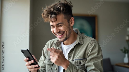 young man talking on the phone