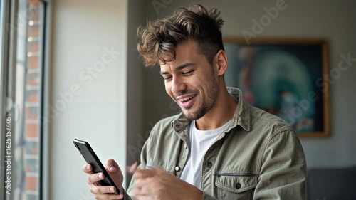 young man talking on the phone