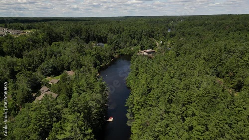 Cinematic Aerial Drone Footage of Muskoka, Ontario (Huckleberry Rock, Lakes, Forest Trails and Wilsons Falls)