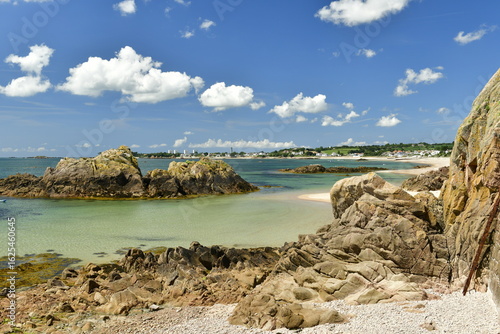 St.Clements Bay, Jersey, U.K. Beautiful coastal waters in the Summer.