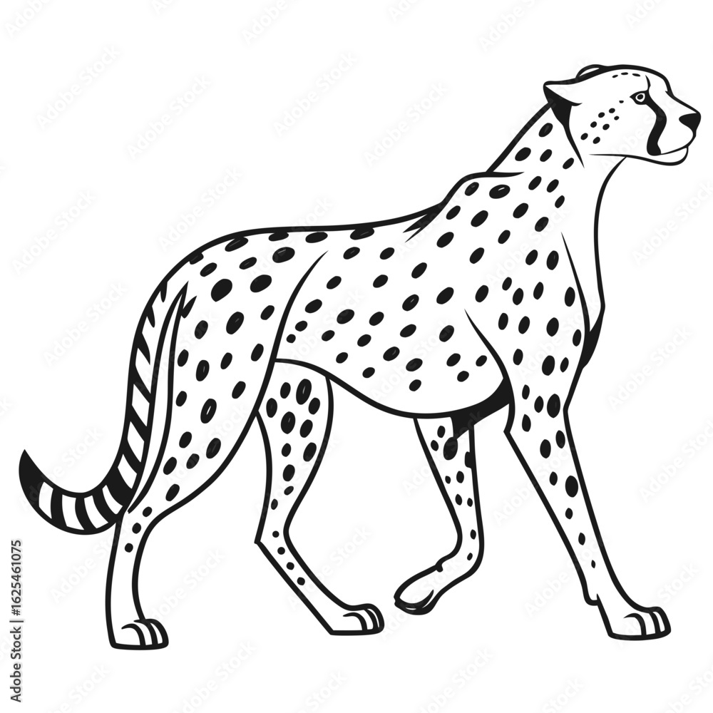 cheetah vinyl ready vector illustration cheetah vinyl ready vector illustration