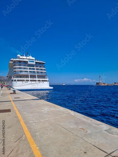 cruise ship in the port