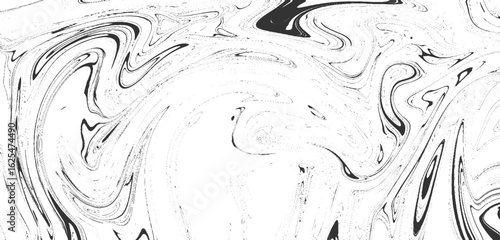 Monochrome marble vector texture. Abstract liquid wavy background. Black and white liquid texture.